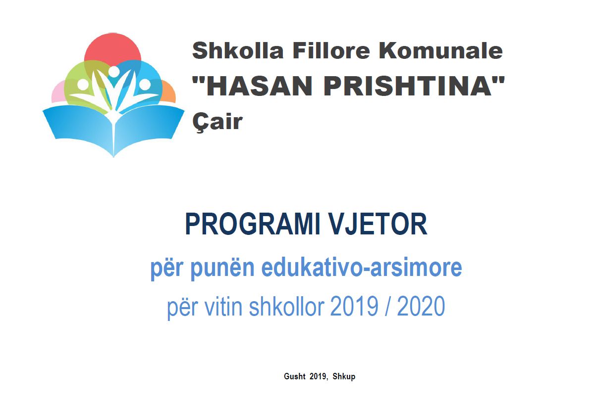 PROGRAMI VJETOR për punën edukativo-arsimore për vitin shkollor 2019/2020